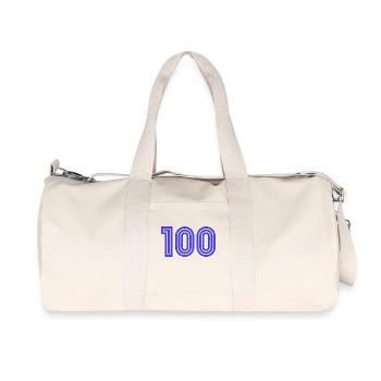 HAPPY BIRTHDAY. HAPPY BIRTHDAY. ANNIVERSARY. - Recycled Canvas Sports Bag by Stanley/Stella - natural - Front