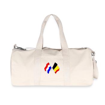 Flag of the Netherlands and flag of Belgium - Recycled Canvas Sports Bag by Stanley/Stella - natural - Front