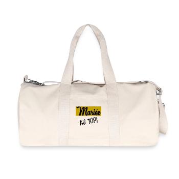 JUST MARRIED. EVJF. MARIEE - Sac de sport en toile recyclée Stanley/Stella - blanc naturel - Devant