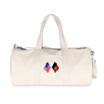 Flag USA flag Afghanistan - Recycled Canvas Sports Bag by Stanley/Stella - natural - Front