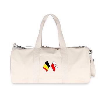 Drapeau de la Belgique, drapeau de la Pologne - Sac de sport en toile recyclée Stanley/Stella - blanc naturel - Devant