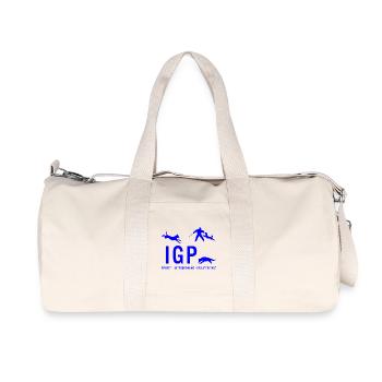 IGP Hundesport - Blau - Recycelte Canvas-Sporttasche von Stanley/Stella - Naturweiß - Vorne