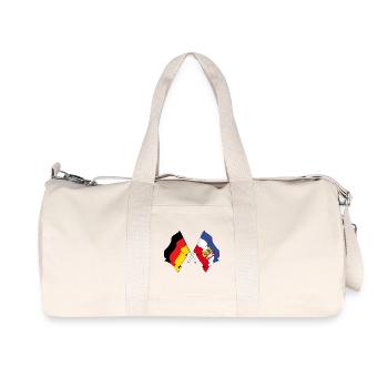 Flagge Deutschland, Schleswig Holstein - Recycelte Canvas-Sporttasche von Stanley/Stella - Naturweiß - Vorne