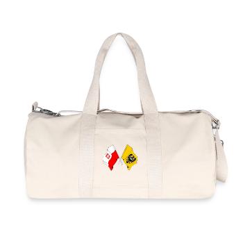 Flag of Poland, Lower Silesia crossed - Recycled Canvas Sports Bag by Stanley/Stella - natural - Front