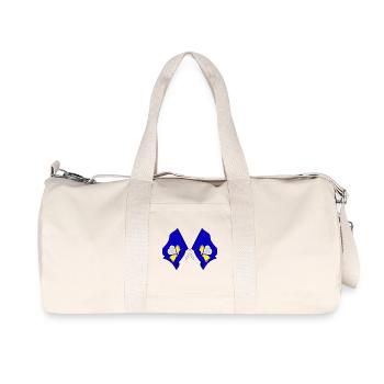Two flags Brussels Capital Region Belgium - Recycled Canvas Sports Bag by Stanley/Stella - natural - Front