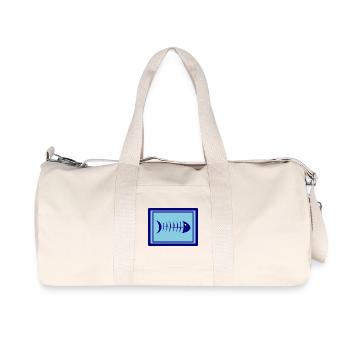 SARDINE. FISCH. APRILSCHERZ. OSTERN. MEER - Recycelte Canvas-Sporttasche von Stanley/Stella - Naturweiß - Vorne