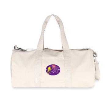 Quallen mehrfarbig - Recycelte Canvas-Sporttasche von Stanley/Stella - Naturweiß - Vorne