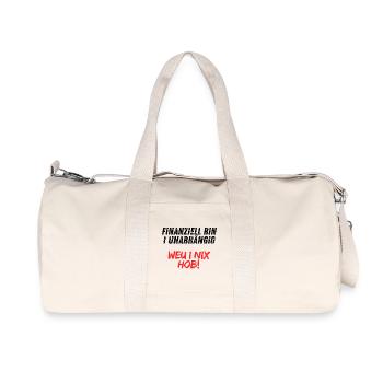 Dicton viennois - Sac de sport en toile recyclée Stanley/Stella - blanc naturel - Devant