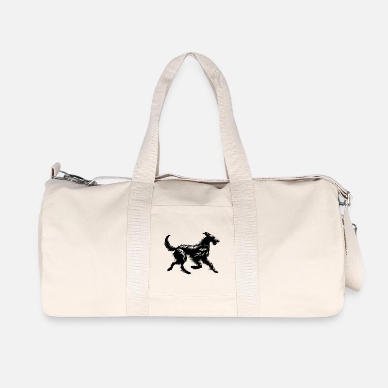 Scottish Deerhound - Recycelte Canvas-Sporttasche von Stanley/Stella - Naturweiß