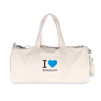 I LOVE NORDKAPP Norway Norwegen - Recycled Canvas Sports Bag by Stanley/Stella - natural - Front