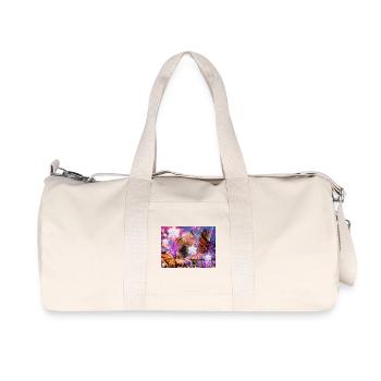 Christmas Market Impression, Merry Christmas - Recycled Canvas Sports Bag by Stanley/Stella - natural - Front