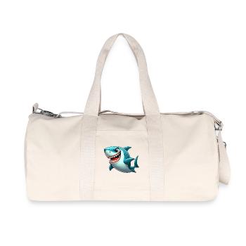 Requin - Sac de sport en toile recyclée Stanley/Stella - blanc naturel - Devant