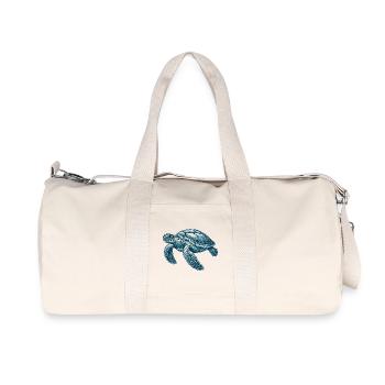 Tortue marine - Sac de sport en toile recyclée Stanley/Stella - blanc naturel - Devant