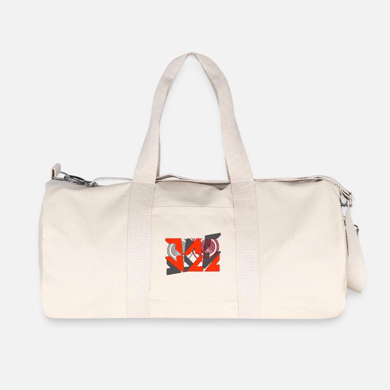 Jazz Graffiti Pattern - Recycled Canvas Sports Bag by Stanley/Stella - natural
