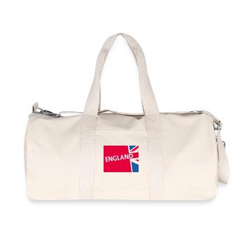 Flag of England with a modern twist - Recycled Canvas Sports Bag by Stanley/Stella - natural - Front