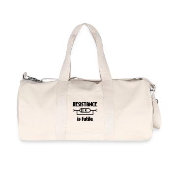 La résistance est futile – Nerd Electro Saying Design - Sac de sport en toile recyclée Stanley/Stella - blanc naturel - Devant
