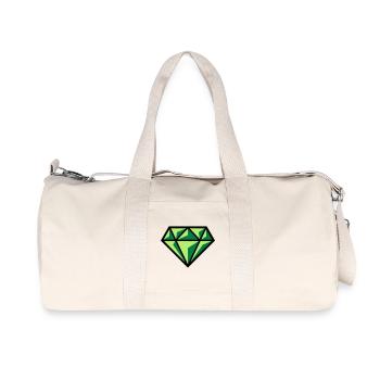 Diamant (pierre précieuse symbole brillant / POS Gre 3C) - Sac de sport en toile recyclée Stanley/Stella - blanc naturel - Devant