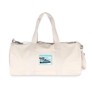 Nirgends Wochenende  - Recycelte Canvas-Sporttasche von Stanley/Stella - Naturweiß - Vorne