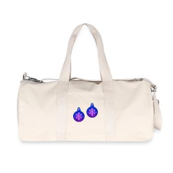 Ornement en forme de flocon de neige pour le Bal de Noël - Sac de sport en toile recyclée Stanley/Stella - blanc naturel - Devant