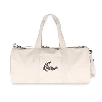 SKELETONS IN LOVE #3 - black & white - Recycled Canvas Sports Bag by Stanley/Stella - natural - Front