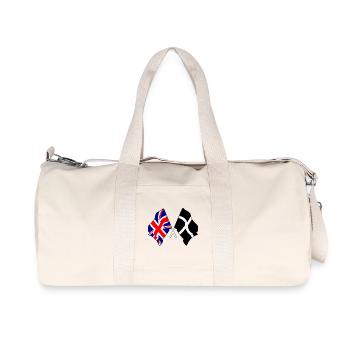 Cornwall & GB Crossbreed - Recycled Canvas Sports Bag by Stanley/Stella - natural - Front