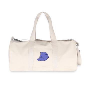 Mignon requin bleu adorable animal marinier Kawaii - Sac de sport en toile recyclée Stanley/Stella - blanc naturel - Devant