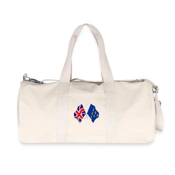 Drapeau du West Sussex et drapeau britannique - Sac de sport en toile recyclée Stanley/Stella - blanc naturel - Devant