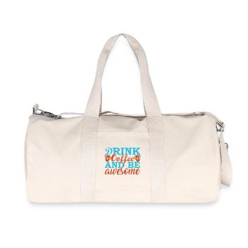 Drink coffee and be unique - Recycled Canvas Sports Bag by Stanley/Stella - natural - Front