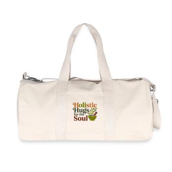 Kräuterkundige ganzheitliche Umarmungen für den Soul Professional - Recycelte Canvas-Sporttasche von Stanley/Stella - Naturweiß - Vorne