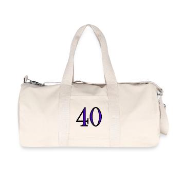 40. 40 YEARS. 40th ANNIVERSARY. 40 YEARS ANNIVERSARY. - Recycled Canvas Sports Bag by Stanley/Stella - natural - Front