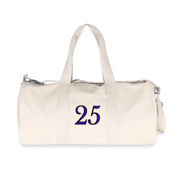 25. 25 ANS. 25e ANNIVERSAIRE. ANNIVERSAIRE 25 ANS. - Sac de sport en toile recyclée Stanley/Stella - blanc naturel - Devant