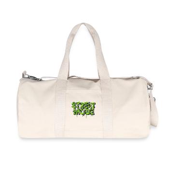 Street fashion lettering with camouflage pattern - Recycled Canvas Sports Bag by Stanley/Stella - natural - Front