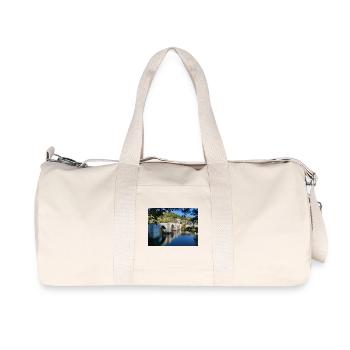 Lac Sauvage & Château – Paysage Nature France - Sac de sport en toile recyclée Stanley/Stella - blanc naturel - Devant