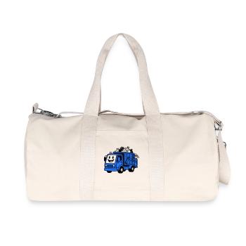 Enfants camions-poubelles - Sac de sport en toile recyclée Stanley/Stella - blanc naturel - Devant