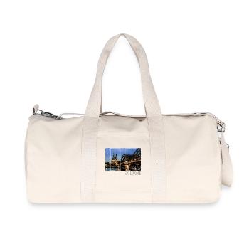 Cologne Cityscape with Cathedral in Germany Souvenir - Recycled Canvas Sports Bag by Stanley/Stella - natural - Front