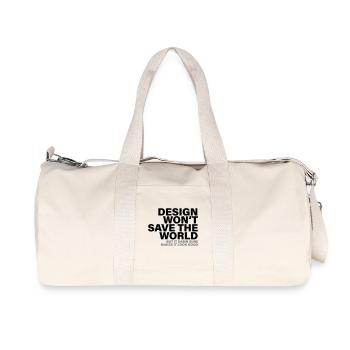 Chemise de créateur Design Will Not Save The World - Sac de sport en toile recyclée Stanley/Stella - blanc naturel - Devant