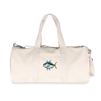 Thunfisch - Recycelte Canvas-Sporttasche von Stanley/Stella - Naturweiß - Vorne