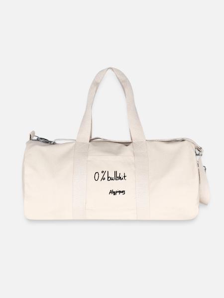 0% Bullshit – Atypische Sammlung - Recycelte Canvas-Sporttasche von Stanley/Stella - Naturweiß
