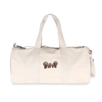 elef77 - Recycelte Canvas-Sporttasche von Stanley/Stella - Naturweiß - Vorne