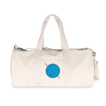 crochet - Sac de sport en toile recyclée Stanley/Stella - blanc naturel - Devant