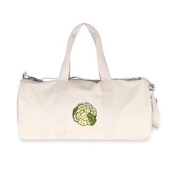Idée de cadeau de végétarien végétarien - Sac de sport en toile recyclée Stanley/Stella - blanc naturel - Devant
