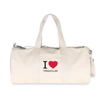 I LOVE VERSAILLES - Recycelte Canvas-Sporttasche von Stanley/Stella - Naturweiß - Vorne