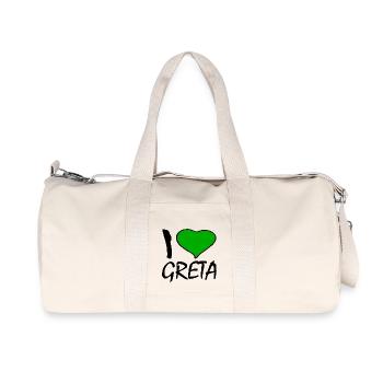I love greta - Recycled Canvas Sports Bag by Stanley/Stella - natural - Front