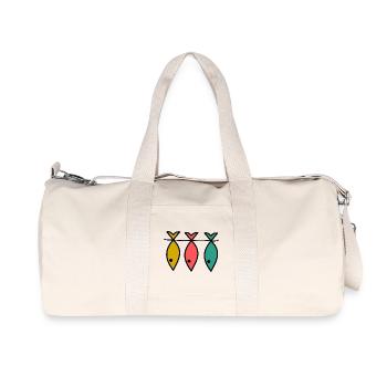 FISH. FISHING. FISHERMAN. BOAT. RETIREMENT. FEAST - Recycled Canvas Sports Bag by Stanley/Stella - natural - Front
