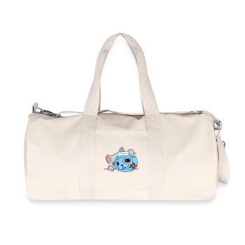 The fishing kitten - Recycled Canvas Sports Bag by Stanley/Stella - natural - Front