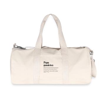 Papa Musicien - Sac de sport en toile recyclée Stanley/Stella - blanc naturel - Devant