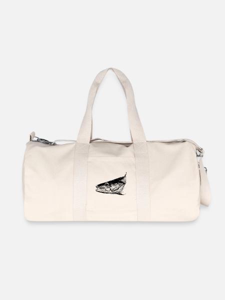 Sandre - Pêche au sandre - Poisson préféré - Sac de sport en toile recyclée Stanley/Stella - blanc naturel