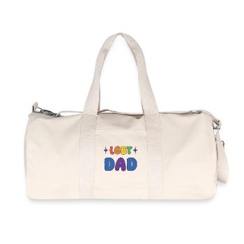 Mois de la fierté LGBTQ - Papa LGBT - Sac de sport en toile recyclée Stanley/Stella - blanc naturel - Devant