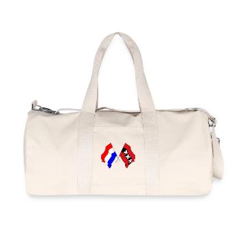 Flag Netherlands, Amsterdam crossed - Recycled Canvas Sports Bag by Stanley/Stella - natural - Front
