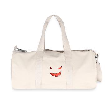 Pumpkin Face - Recycled Canvas Sports Bag by Stanley/Stella - natural - Front